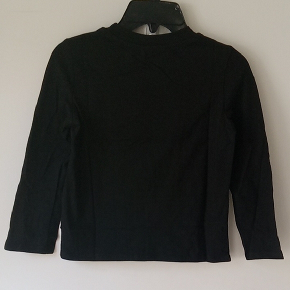 Black Butterfly Thankful Long Sleeve Girls Shirt Colorful - Picture 3 of 5